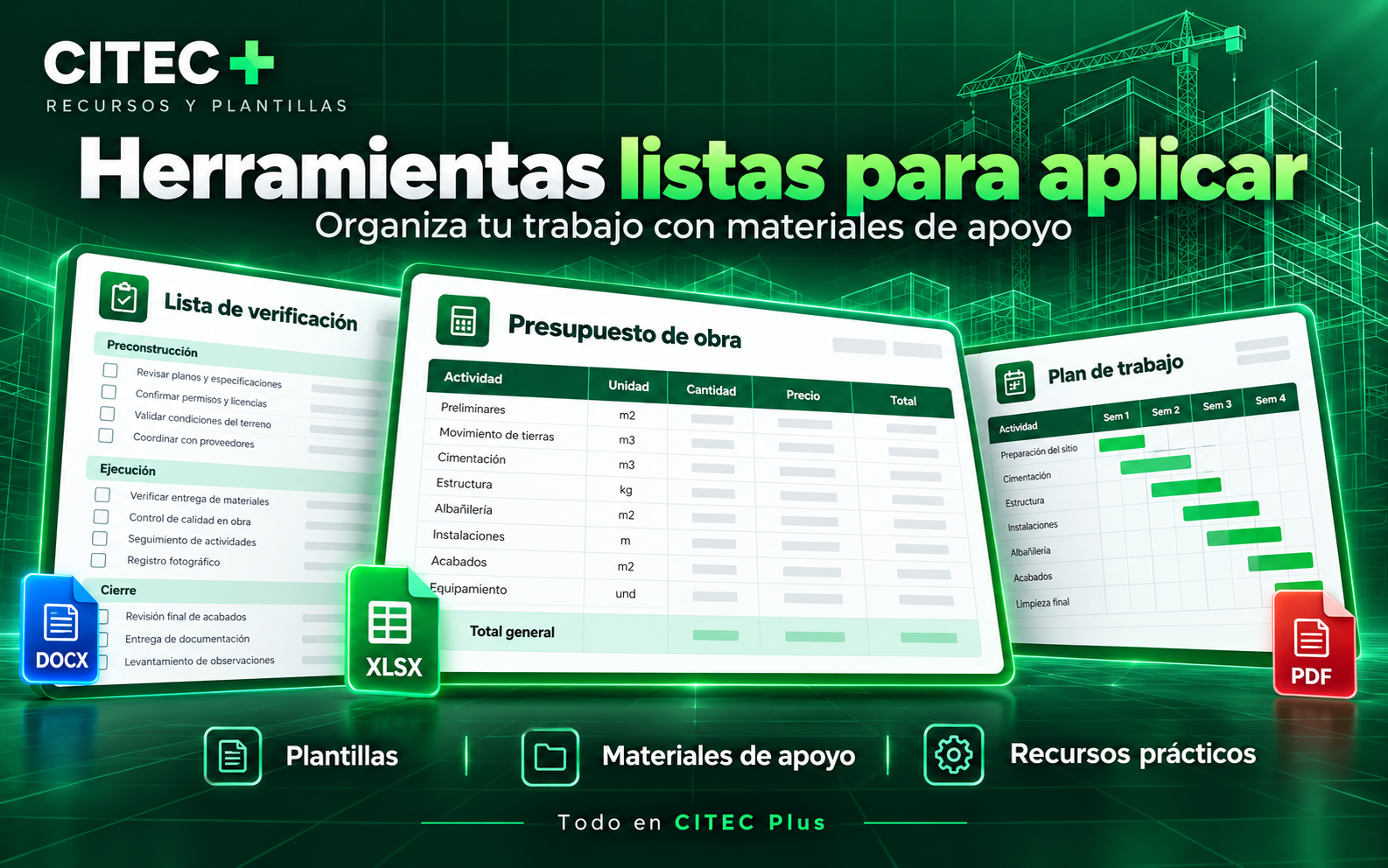 Recursos y plantillas de CITEC Plus