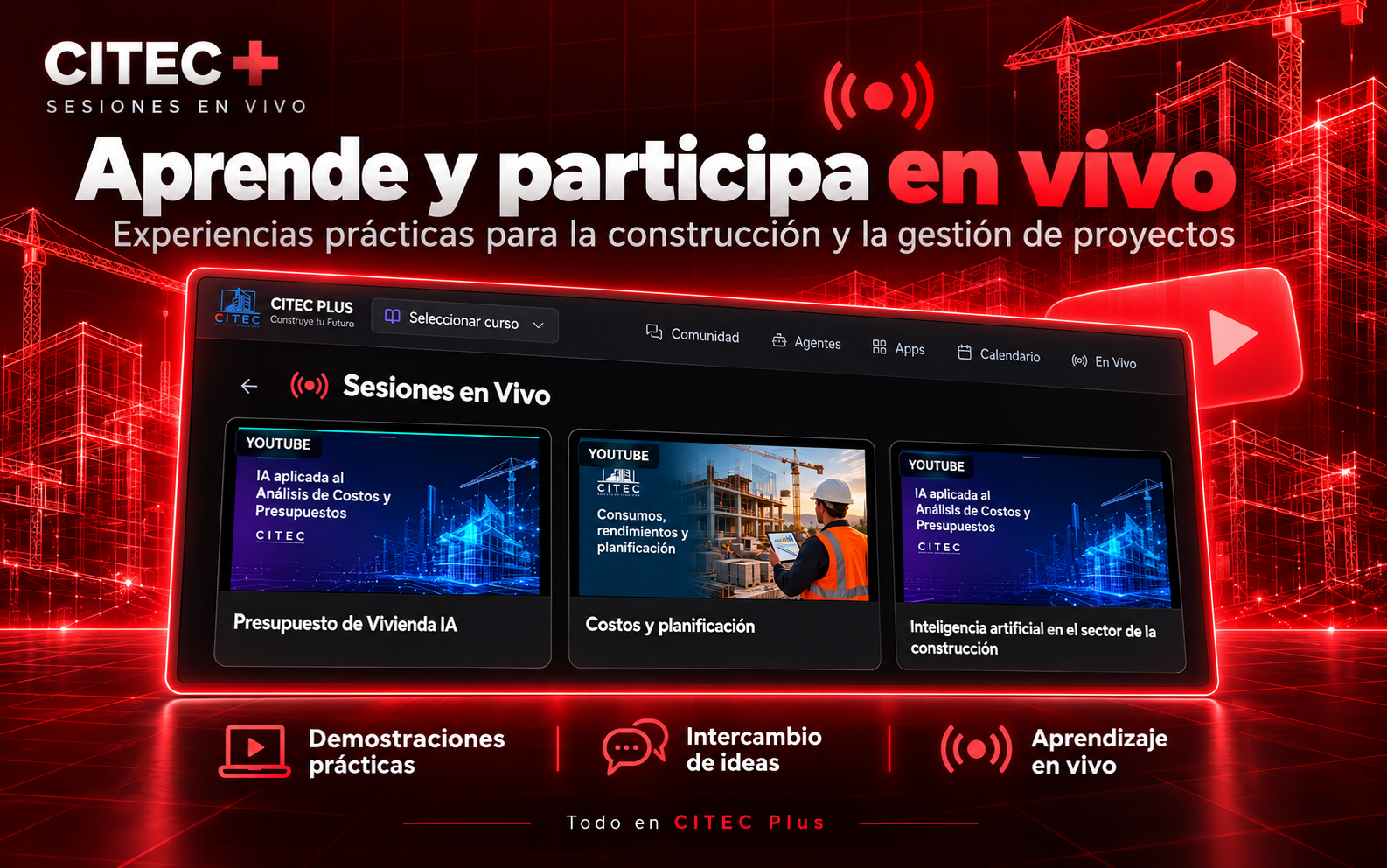 Sesiones en vivo de CITEC Plus